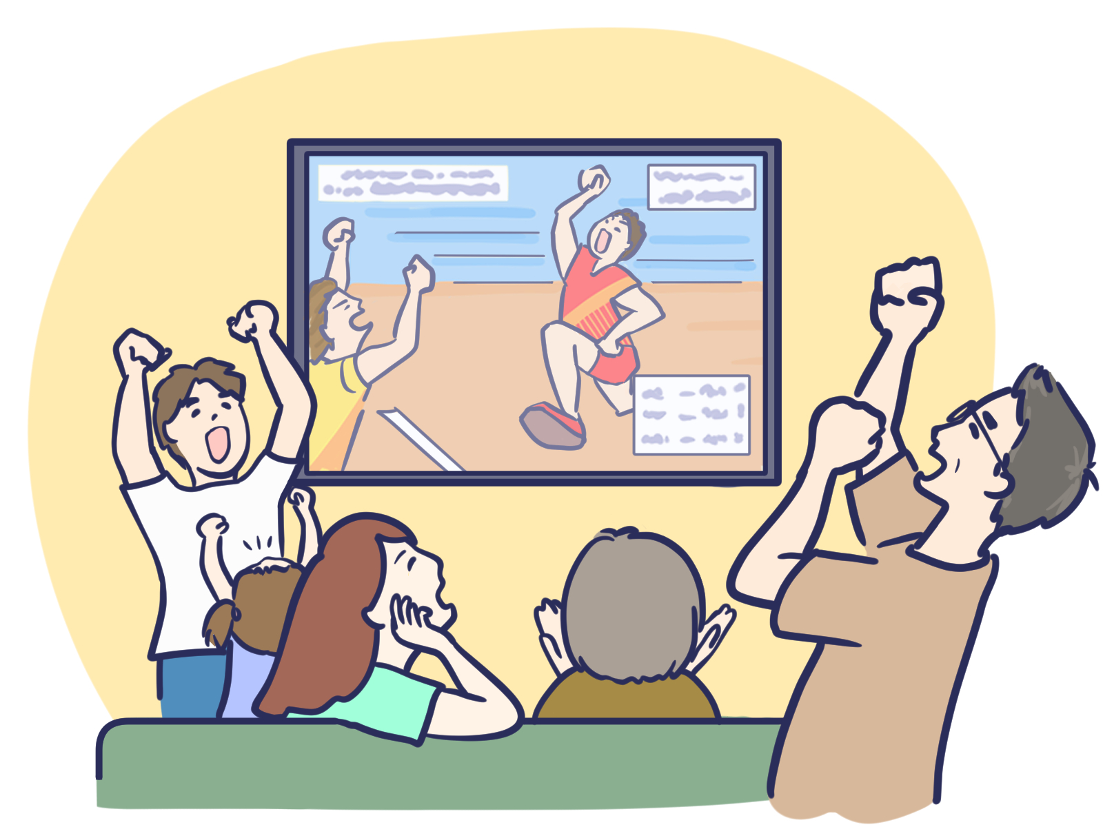 テレビ観戦